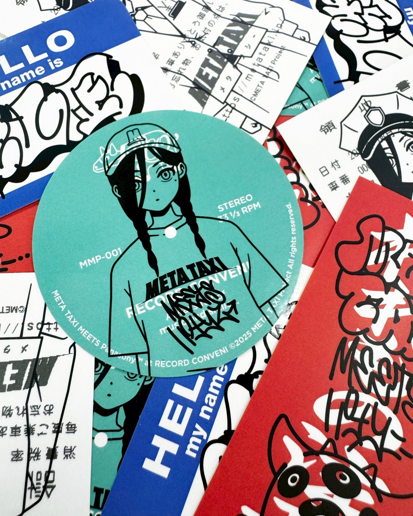 META TAXI MEETS Panasony™ ステッカーセット