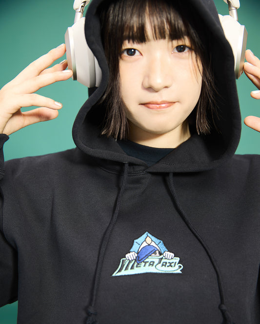 ドライバーフーディー　ブラック×グリーン